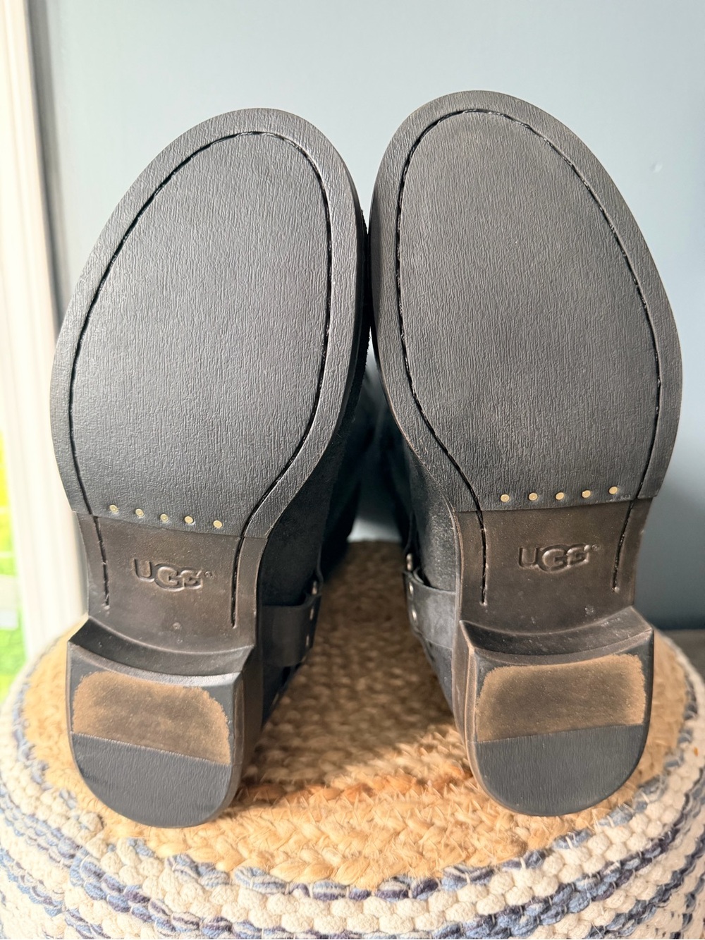 UGG Dree Black Suede Harness Riding Boots - Picture 8 of 12